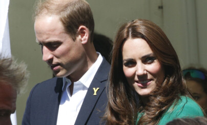 HARROGATE, ENGLAND 20140705.
Prins William av Wales og Kate Middelton var tilstedet på den første etappen av Tour de France 2014 mellom Leeds og Harrogate.
Foto: Cornelius Poppe / NTB scanpix